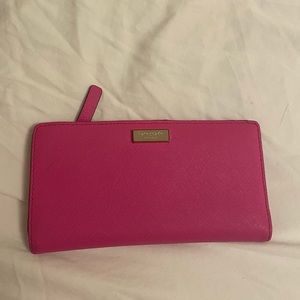 Fuchsia pink Kate Spade wallet